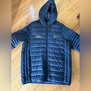 Kariban Men’s Hooded Puffer Jacket Navy Blue XL K6110 Lightweight Winter Coat